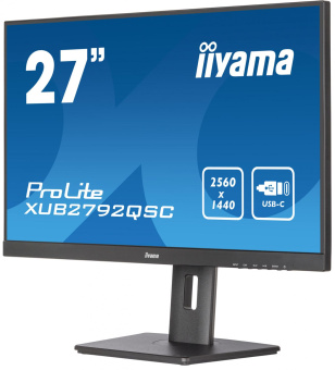 Монитор Iiyama 27" ProLite XUB2792QSC-B5 черный IPS LED 16:9 HDMI M/M матовая HAS Piv 350cd 178гр/178гр 2560x1440 75Hz DP 2K USB 6.8кг от магазина РЭССИ