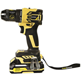 Дрель аккумуляторная Hanskonner 1BatterySystem HCD2065BLC от магазина РЭССИ