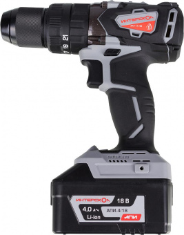 Дрель-шуруповерт Интерскол ДАУ-13/18В аккум. патрон:быстрозажимной (кейс в комплекте) (574.4.1.70) от магазина РЭССИ