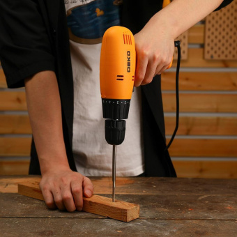 Дрель Deko DKSD400W 400Вт патрон:быстрозажимной реверс (063-4086) от магазина РЭССИ