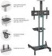 Картинка Подставка для телевизора Onkron TS1551 черный 40"-70" макс.60.5кг напольный мобильный от магазина РЭССИ Подставка для телевизора Onkron TS1551 черный 40"-70" макс.60.5кг напольный мобильный от магазина РЭССИ