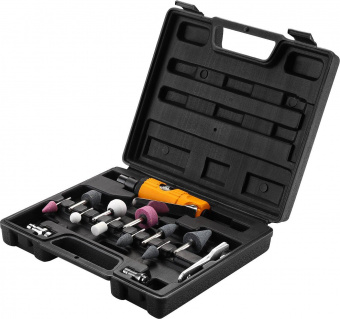 Шлифмашина орбитальная Deko DKPT02 SET 3 113л/мин шпинд.:3мм желтый/черный от магазина РЭССИ