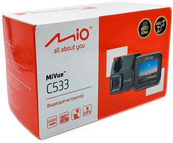 Видеорегистратор Mio MiVue C533 черный 2Mpix 1080x1920 1080p 150гр. GPS от магазина РЭССИ