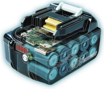 Батарея аккумуляторная Makita BL1850B 18В 5Ач Li-Ion (198312-4) от магазина РЭССИ