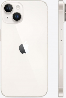 Смартфон Apple A2884 iPhone 14 128Gb 6Gb сияющая звезда моноблок 3G 4G 2Sim 6.1" 1170x2532 iOS 15 12Mpix 802.11 a/b/g/n/ac/ax NFC GPS GSM900/1800 GSM1900 TouchSc Protect от магазина РЭССИ