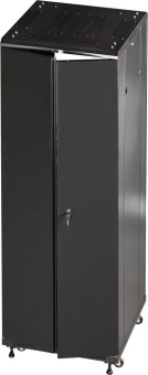 Шкаф коммутационный Lanmaster (TWT-CBB-42U-6X8-P1) напольный 42U 600x800мм пер.дв.перфор. задн.дв.перфор.2-хст. 2 бок.пан. 800кг черный 726мм 92кг 2055мм IP20 металл от магазина РЭССИ