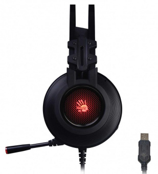 Наушники с микрофоном A4Tech Bloody G525 черный 2м мониторные оголовье (G525 BLACK) от магазина РЭССИ