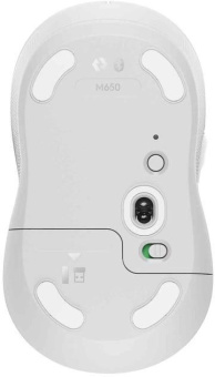Мышь Logitech M650 белый оптическая (4000dpi) беспроводная BT/Radio USB от магазина РЭССИ