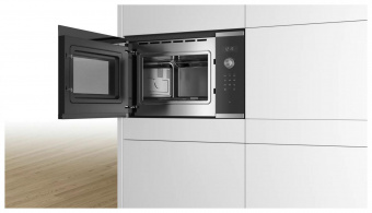 Микроволновая печь Bosch BFL554MS0 25л. 900Вт нержавеющая сталь/черный (встраиваемая) от магазина РЭССИ
