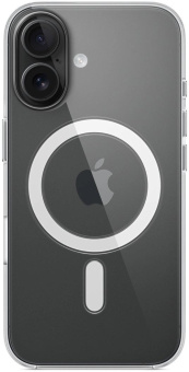 Чехол (клип-кейс) Apple для Apple iPhone 16 Clear Case with MagSafe прозрачный (MA6A4ZM/A) от магазина РЭССИ