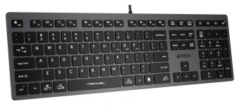 Клавиатура A4Tech Fstyler FX50 серый USB slim Multimedia (FX50 GREY) от магазина РЭССИ