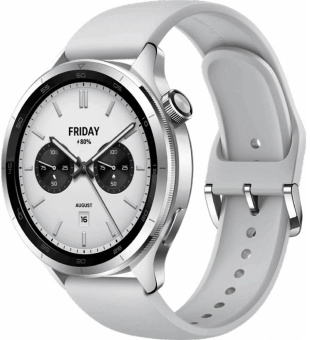 Смарт-часы Xiaomi Watch S4 47мм 1.43" AMOLED корп.серебристый рем.серый (BHR9197GL) от магазина РЭССИ
