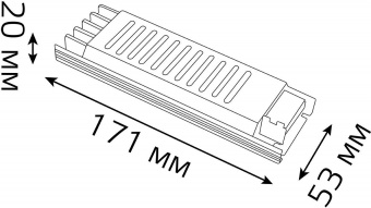 Блок питания Gauss 202002060 встраив. для лен.светод. черный от магазина РЭССИ