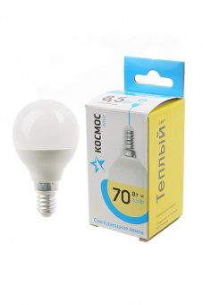 Лампа светодиодная КОСМОС BASIC LED8.5wGL45E1430 8.5Вт E14 3000K BL1 от магазина РЭССИ