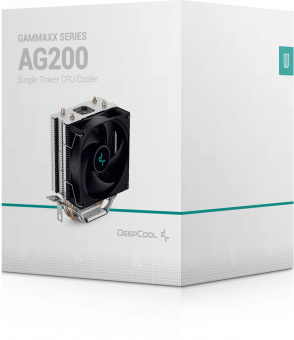 Устройство охлаждения(кулер) Deepcool AG200 Soc-AM5/AM4/1151/1200/1700 черный 4-pin 18-31dB Al+Cu 100W 304gr Ret (R-AG200-BKNNMN-G) от магазина РЭССИ