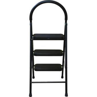 Стальная стремянка с широкими ступенями Алюмет 3 ступени МСН203 от магазина РЭССИ