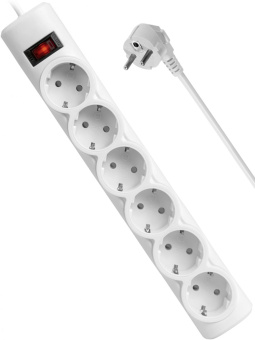 Сетевой фильтр Defender DFS 153 3м (6 розеток) белый (коробка) от магазина РЭССИ