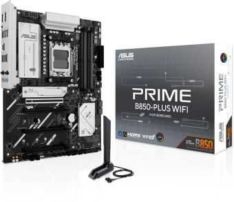 Материнская плата Asus PRIME B850-PLUS WIFI SocketAM5 AMD B850 4xDDR5 ATX AC`97 8ch(7.1) 2.5Gg RAID+HDMI+DP от магазина РЭССИ