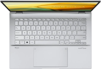 Ноутбук Asus Zenbook 14 OLED UX3402VA-KM748 Core i7 13700H 16Gb SSD1Tb Intel Iris Xe graphics 14" OLED 2.8K (2880x1800) noOS silver WiFi BT Cam Bag (90NB10G6-M015R0) от магазина РЭССИ