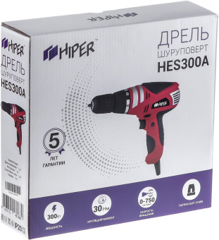 Шуруповерт Hiper HES300A 300Вт патрон:быстрозажимной от магазина РЭССИ