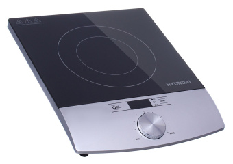 Плита Индукционная Hyundai HYC-0102 серебристый/черный стеклокерамика (настольная) от магазина РЭССИ