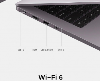 Ноутбук Xiaomi Pro RedmiBook Ryzen 5 5625U 16Gb SSD512Gb AMD Radeon 14" IPS 2.5K (2560x1600) Windows 10 trial (для ознакомления) grey WiFi BT Cam (XMA2006-RJ) от магазина РЭССИ