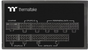 Блок питания Thermaltake ATX 1200W Toughpower GF3 Gen.5 80+ gold (24+4+4pin) APFC 140mm fan color LED 12xSATA Cab Manag RTL от магазина РЭССИ