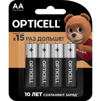 Батарея Opticell Basic LR6 AA (4шт) блистер от магазина РЭССИ