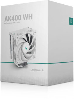 Устройство охлаждения(кулер) Deepcool AK400 WH Soc-AM5/AM4/1151/1200/1700 белый 4-pin 29dB Al+Cu 220W 661gr Ret (R-AK400-WHNNMN-G-1) от магазина РЭССИ