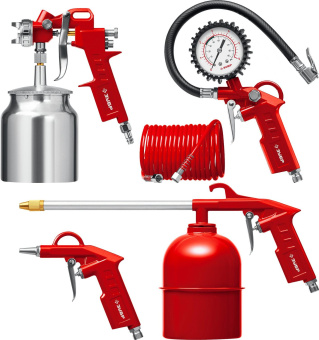 Краскораспылитель Зубр MS-5G 160л/мин соп.:1.5мм бак:0.6л красный от магазина РЭССИ