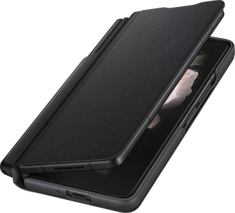 Чехол (клип-кейс) Samsung для Samsung Galaxy Z Fold3 Flip Cover with Pen черный (EF-FF92PCBEGRU) от магазина РЭССИ