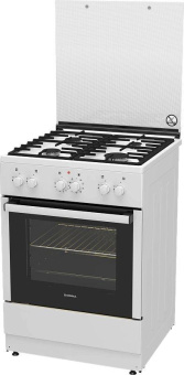 Плита Комбинированная Darina 1F1 12311 W белый (стеклянная крышка) реш.чугун от магазина РЭССИ