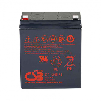 Аккумулятор свинцовый GP1245 (12V16W) CSB от магазина РЭССИ