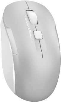 Мышь A4Tech Fstyler FB26CS Air2 серебристый/белый оптическая (2000dpi) silent беспроводная BT/Radio USB для ноутбука (4but) от магазина РЭССИ