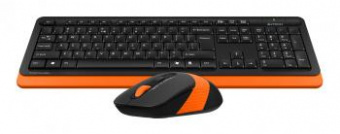 Клавиатура + мышь A4Tech Fstyler FG1010 клав:черный/оранжевый мышь:черный/оранжевый USB беспроводная Multimedia от магазина РЭССИ
