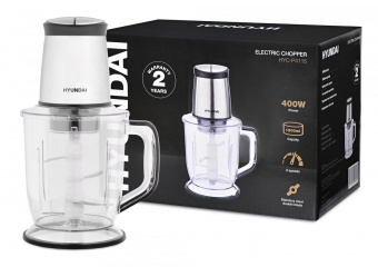 Измельчитель электрический Hyundai HYC-P4115 1.5л. 400Вт серебристый от магазина РЭССИ