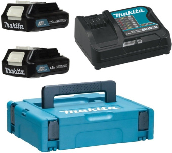 Батарея аккумуляторная Makita BL1016B 12В 1.5Ач Li-Ion (З/У в компл.) (197652-7) от магазина РЭССИ