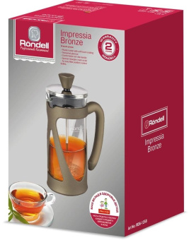 Френч-пресс Rondell Impressia Bronze RDS-1258 0.35л бронзовый от магазина РЭССИ