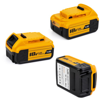 Аккумулятор для DEWALT 18V 5.0AH (LI-ION) PN: DCB184 TopOn TOP-PTGD-DEW-18-5.0 от магазина РЭССИ