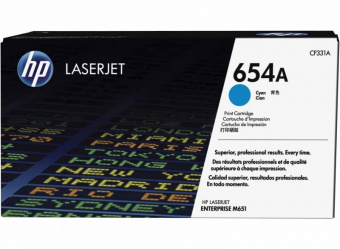 Картридж лазерный HP 654A CF331A голубой (15000стр.) для HP CLJ Ent M651n/M651dn/M651xh/M680dn/M680f от магазина РЭССИ