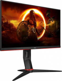 Монитор AOC 23.8" Gaming 24G2SPU черный/красный IPS LED 1ms 16:9 HDMI M/M матовая HAS Piv 300cd 178гр/178гр 1920x1080 165Hz FreeSync Premium VGA DP FHD USB 4.41кг от магазина РЭССИ