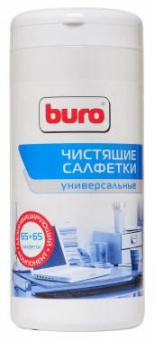 Салфетки Buro BU-Tmix универсальные туба 65шт влажных + 65шт сухих от магазина РЭССИ