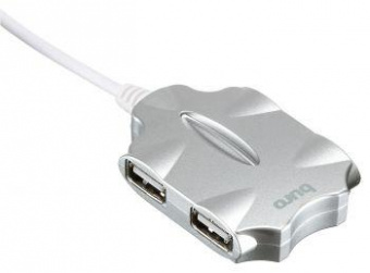Разветвитель USB 2.0 Buro BU-HUB4-0.5-U2.0-Candy 4порт. серебристый от магазина РЭССИ