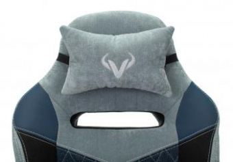 Кресло игровое Zombie VIKING 6 KNIGHT Fabric голубой с подголов. крестов. металл от магазина РЭССИ