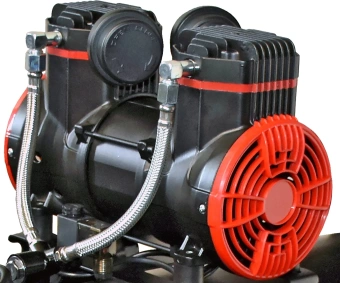 Компрессор поршневой Elitech ACF 300-24S безмасляный 300л/мин 24л 1500Вт черный/красный от магазина РЭССИ