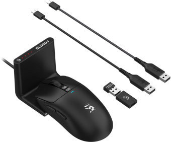 Мышь A4Tech Bloody R72 Ultra Duo черный оптическая 20000dpi беспров. USB/USB-C 7but от магазина РЭССИ