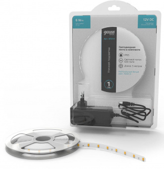 Лента светодиод. Gauss Basic 5м (BT014) от магазина РЭССИ