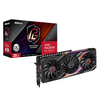 Видеокарта Asrock PCI-E 4.0 RX7900XT PG 20GO AMD Radeon RX 7900XT 20Gb 320bit GDDR6 2075/20000 HDMIx1 DPx3 HDCP Ret от магазина РЭССИ