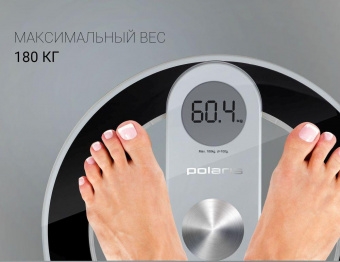 Весы напольные электронные Polaris PWS 1858DG макс.180кг черный от магазина РЭССИ