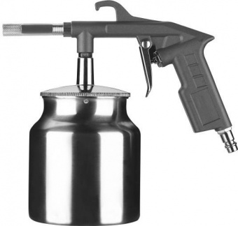 Пистолет пескоструйный Zitrek 8036J 200л/мин соп.:6мм бак:0.75л серый/серебристый от магазина РЭССИ